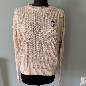 PINK Victoria’s Secret Cream Knit Sweater